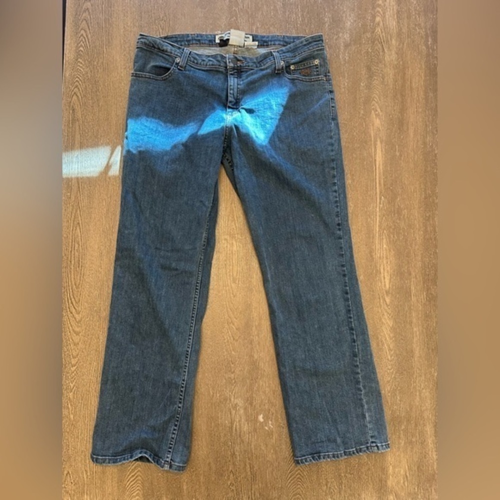HARLEY DAVIDSON BOOT CUT VINTAGE JEANS - Size 16 Petite